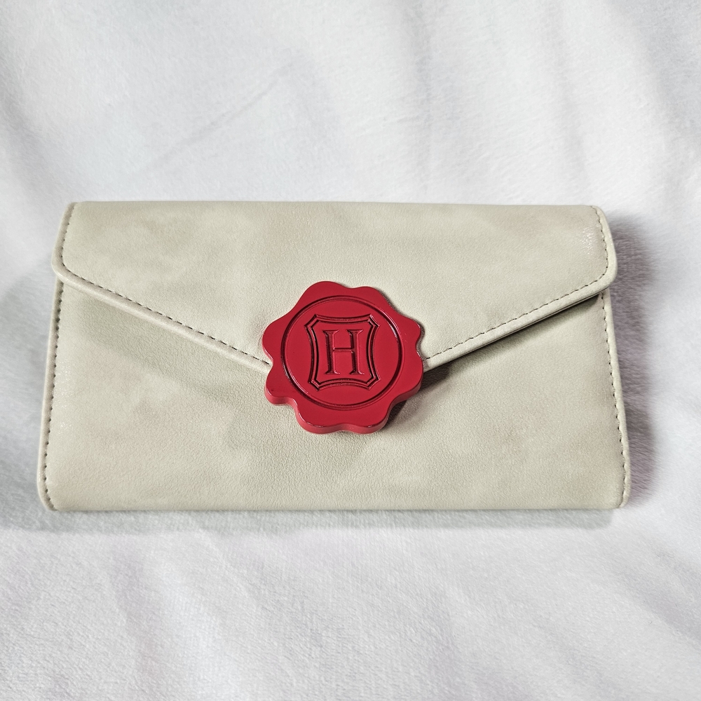 Hogwarts Letter Harry Potter Wallet Cream and Red Envelope Clutch with Bold Seal